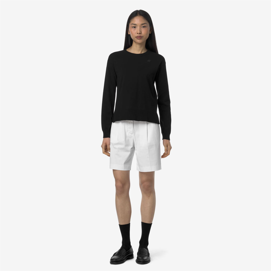 Grey White Women's Chino Bermuda Shorts for City Wear main