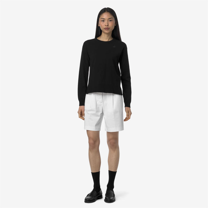 Grey White Women's Chino Bermuda Shorts for City Wear 3