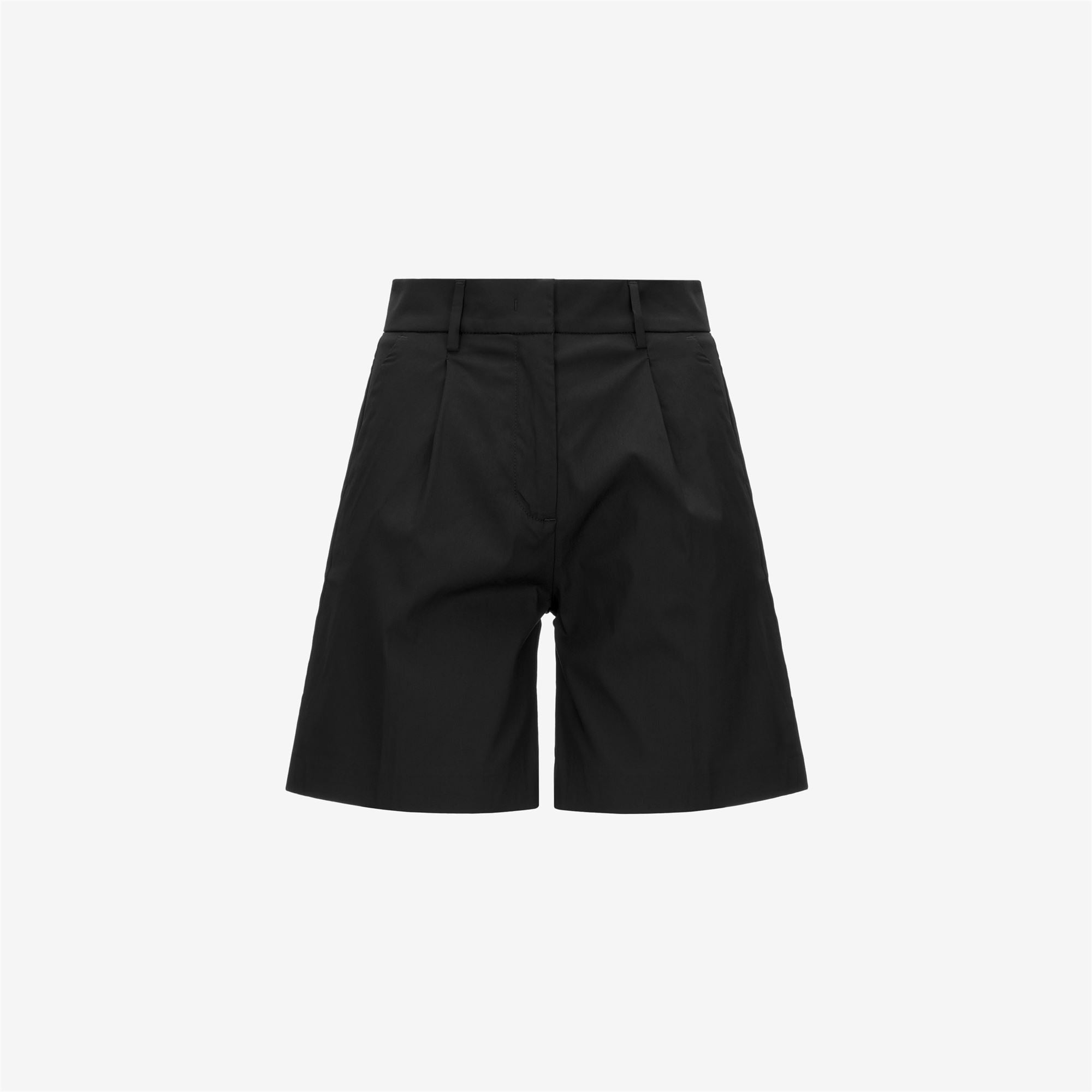 Shorts_WOMAN_NIVE TWILL TECH_Chino_Black Pure - Commercial 1