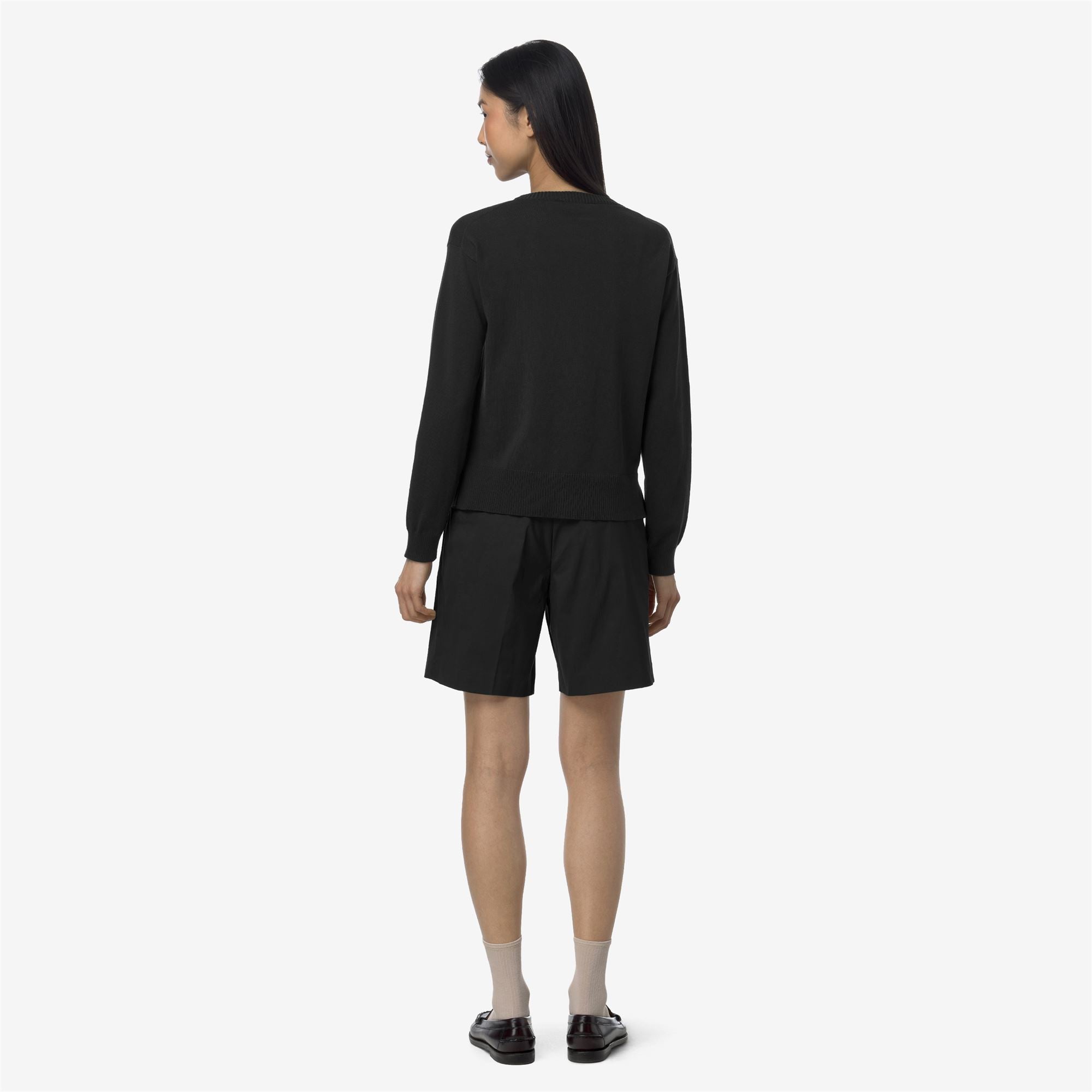 Shorts_WOMAN_NIVE TWILL TECH_Chino_Black Pure - Commercial 6