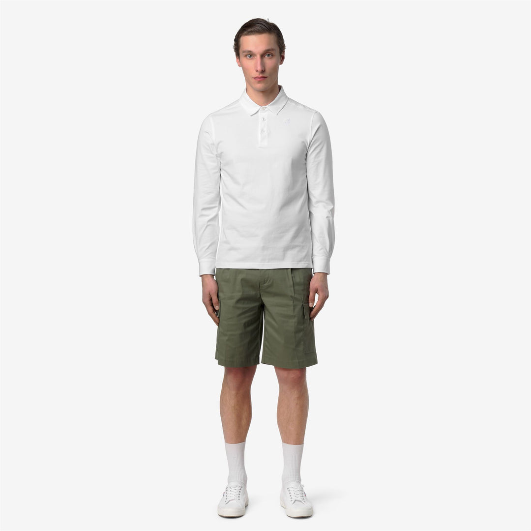 Lichen green Men's Cargo Bermuda Shorts with Pockets 01
