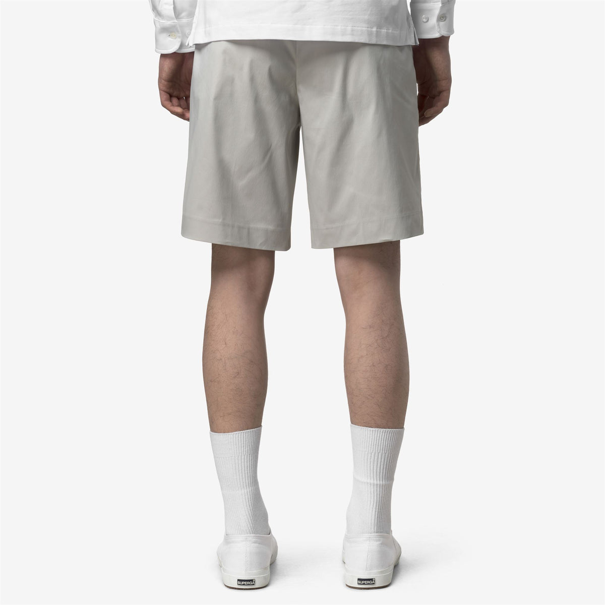 Shorts_MAN_SEVERE TWILL TECH_Chino_BEIGE LT - Commercial 6