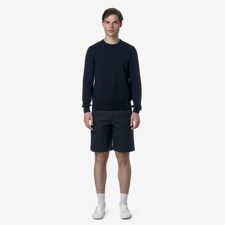 Deep Blue Men's Chino Bermuda Shorts for City Wear 1