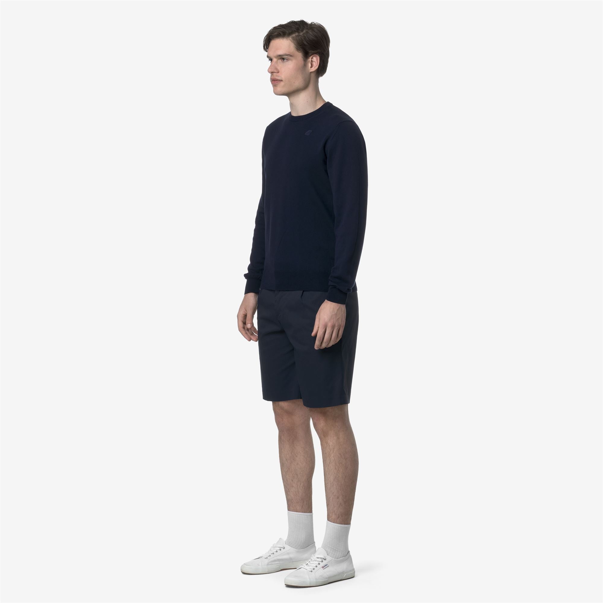 Shorts_MAN_SEVERE TWILL TECH_Chino_Blue Depth - Commercial 5