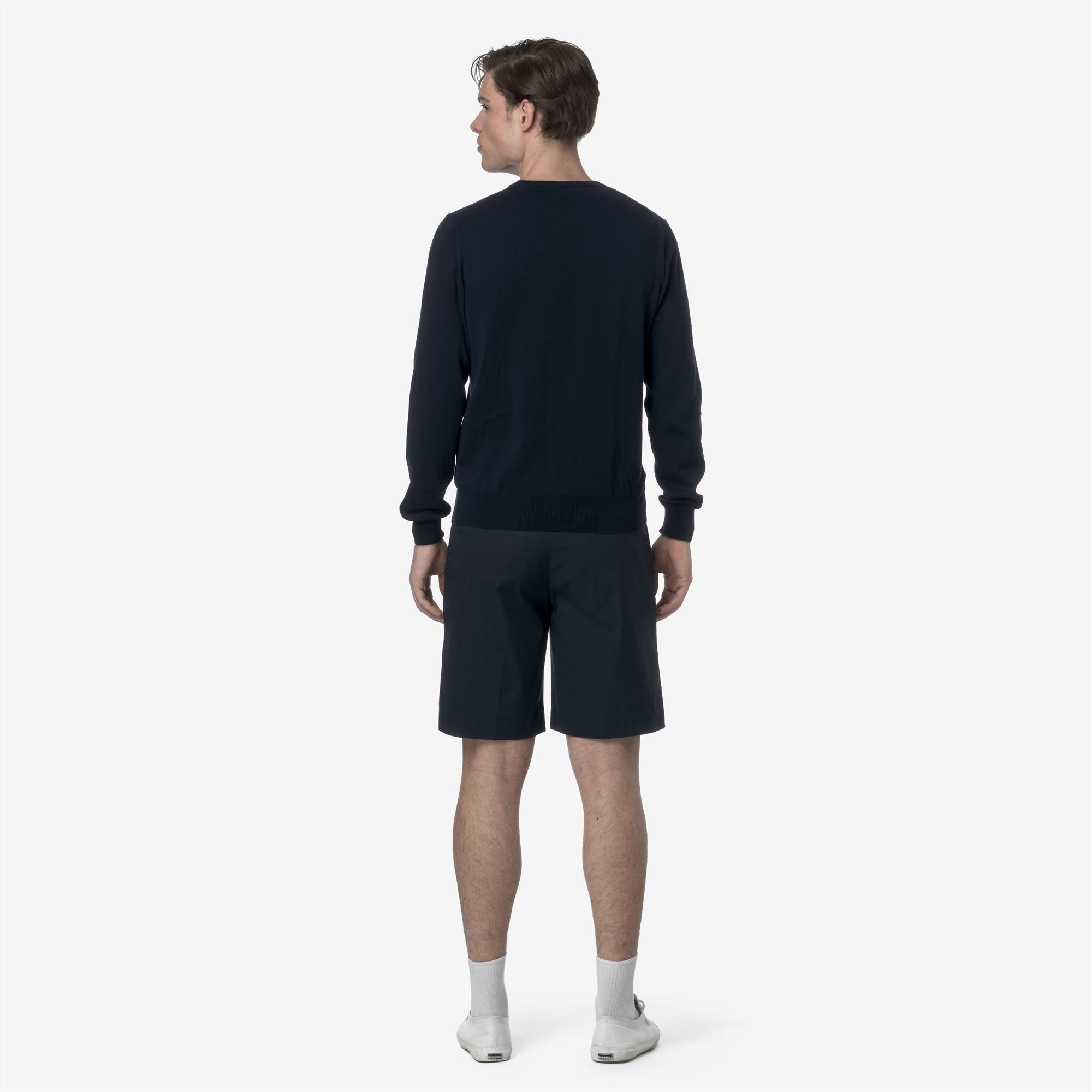 Shorts_MAN_SEVERE TWILL TECH_Chino_Blue Depth - Commercial 6