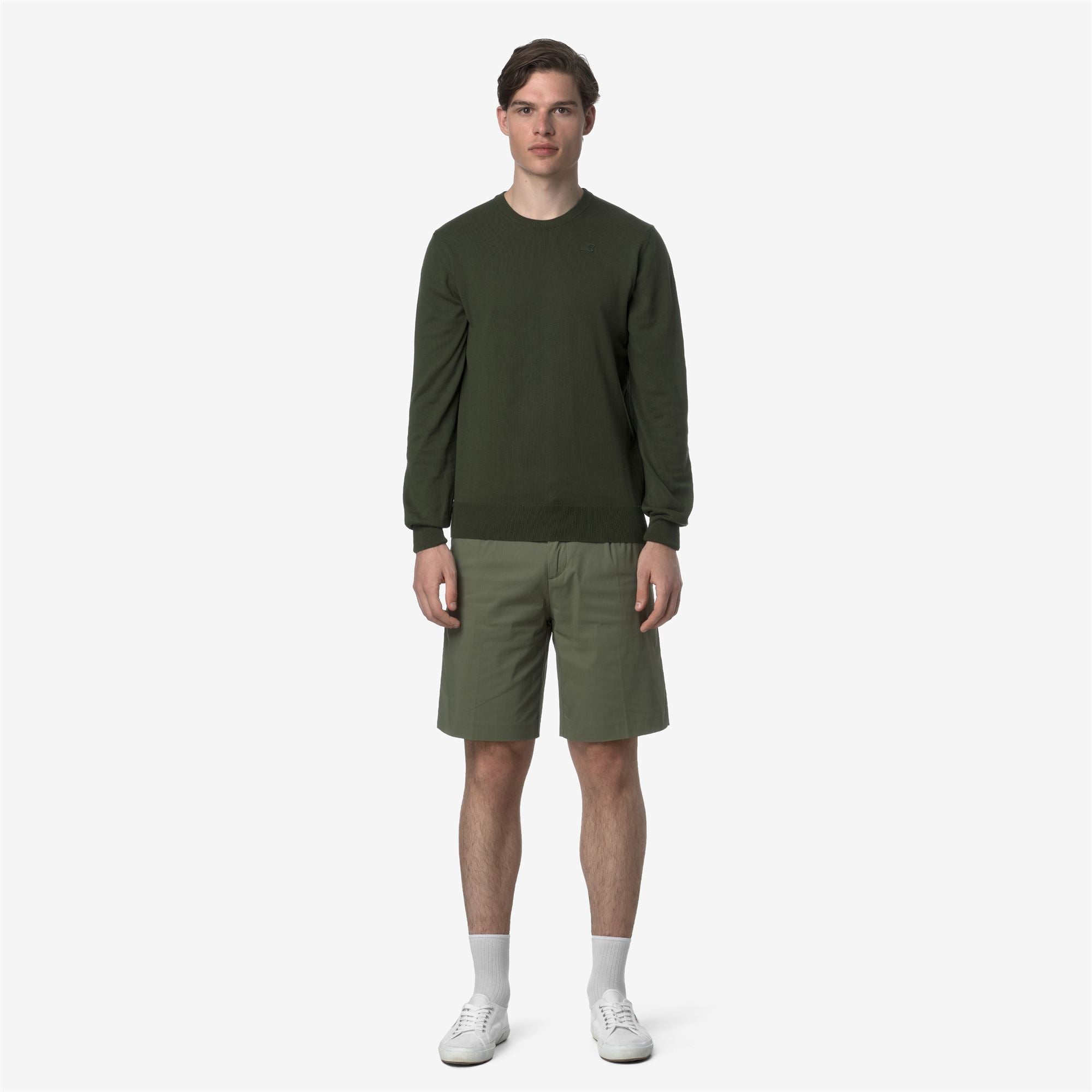 Shorts_MAN_SEVERE TWILL TECH_Chino_Green Lichen - Commercial 4