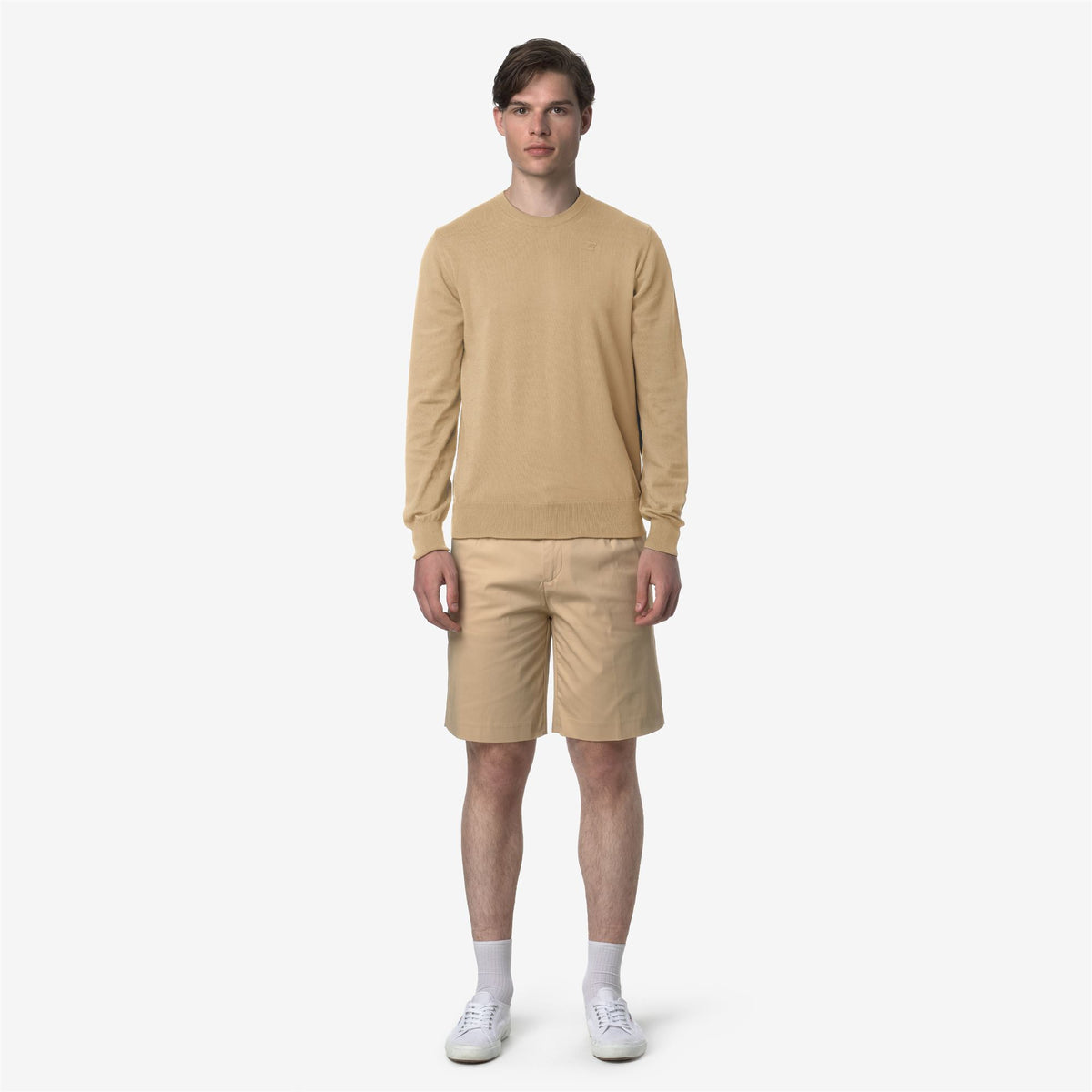 Shorts_MAN_SEVERE TWILL TECH_Chino_Beige Rope - Commercial 4