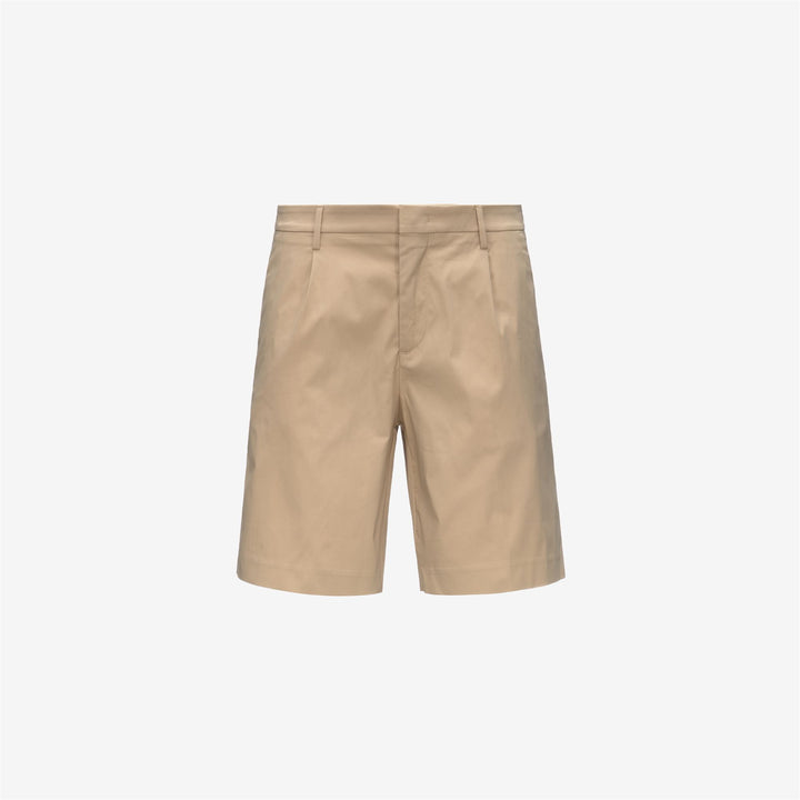 Beige Brown Men's Chino Bermuda Shorts for City Wear 5