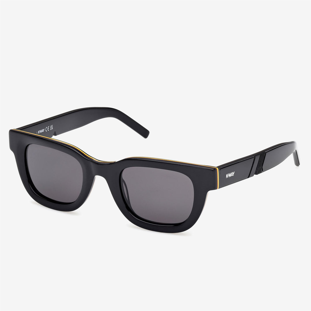Gafas de sol unisex rectangulares de acetato gris con patillas llamativas main