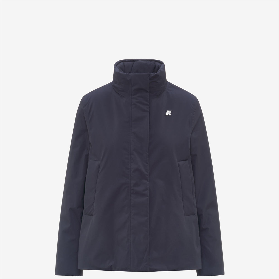 Chaqueta corta impermeable azul para mujer con acolchado PrimaLoft main