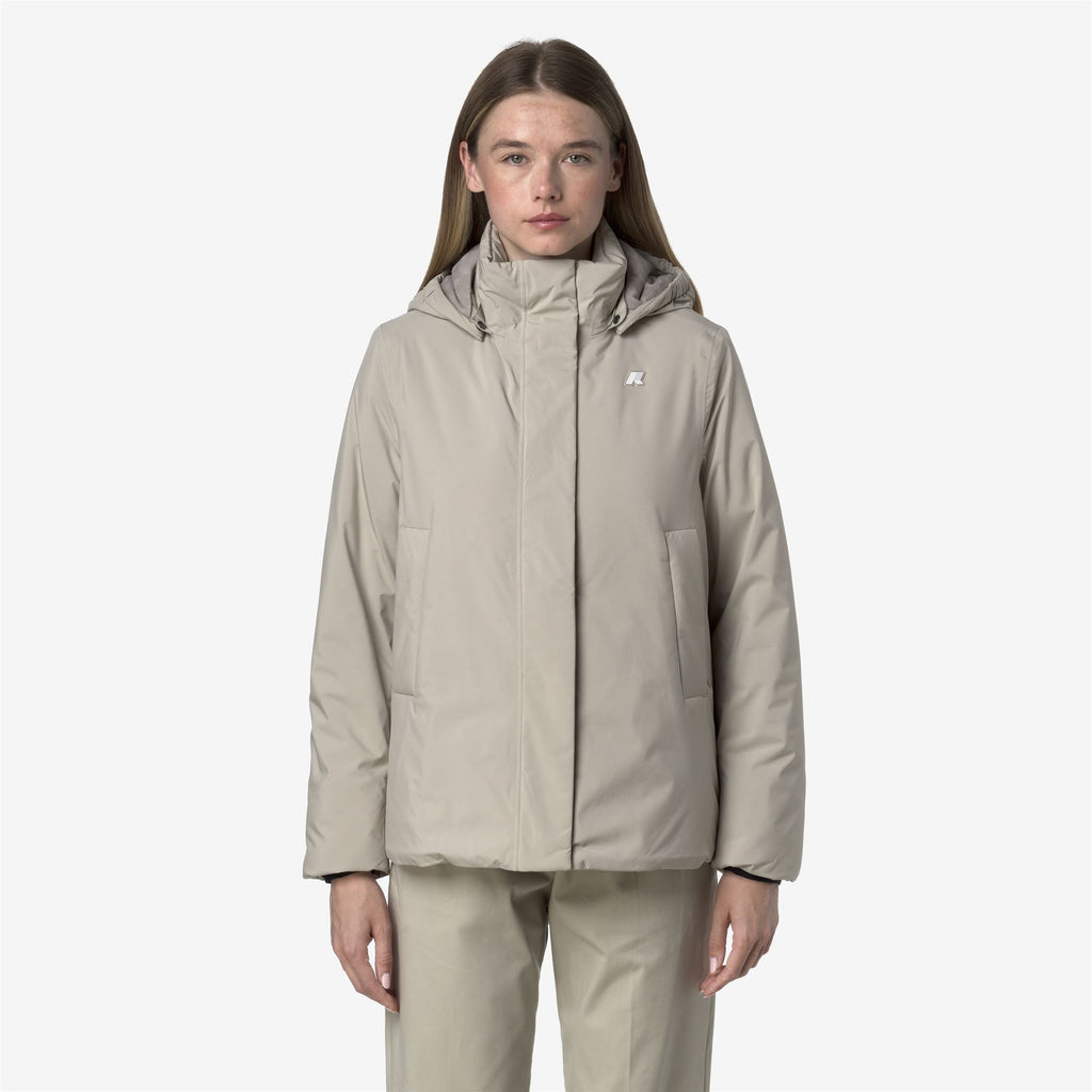 Jackets_WOMAN_MARLETTE SOFT TOUCH MARMOTTA_Short_Beige Cashmere - Grey Goat - Commercial 4
