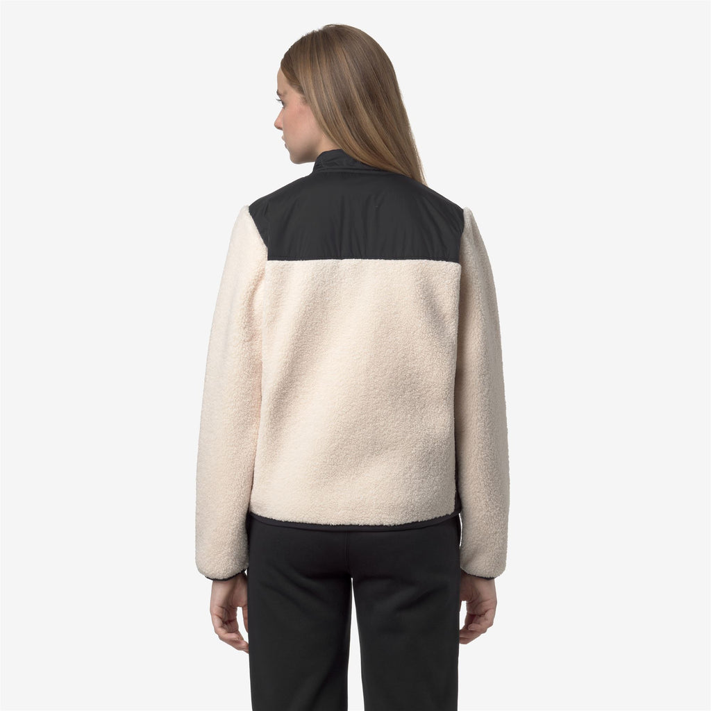 Fleece_WOMAN_BERNARDINE 4.0 ORSETTO_Jacket_Black Pure-Ecru - Commercial 6