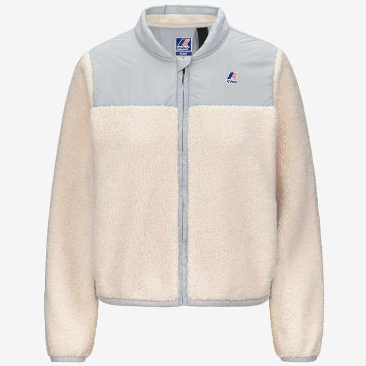 Chaqueta polar gris para mujer con aislamiento reciclado 1