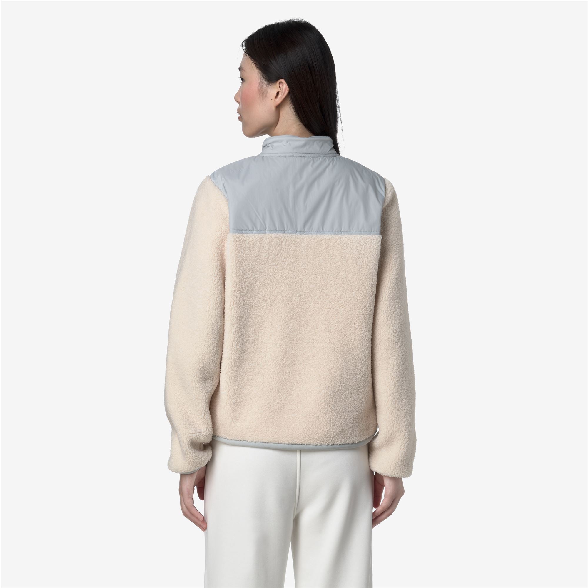 Fleece_WOMAN_BERNARDINE 4.0 ORSETTO_Jacket_Grey-Ecru - Grey - Commercial 6