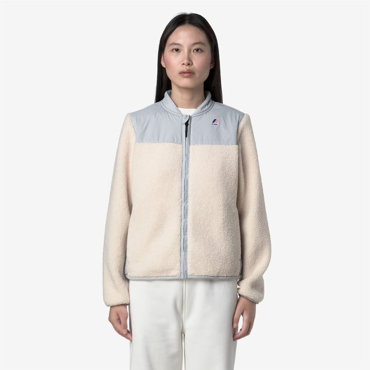 Chaqueta polar gris para mujer con aislamiento reciclado 3