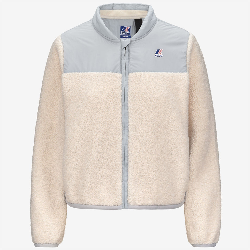 Fleece_WOMAN_BERNARDINE 4.0 ORSETTO_Jacket_Grey-Ecru - Grey - Commercial 1