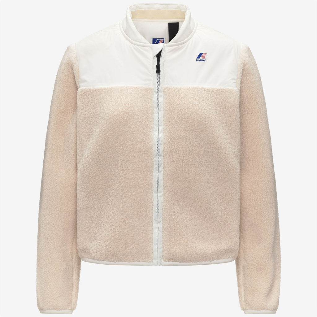 Fleece_WOMAN_BERNARDINE 4.0 ORSETTO_Jacket_White Gardenia-Ecru - White Gardenia - Commercial 1