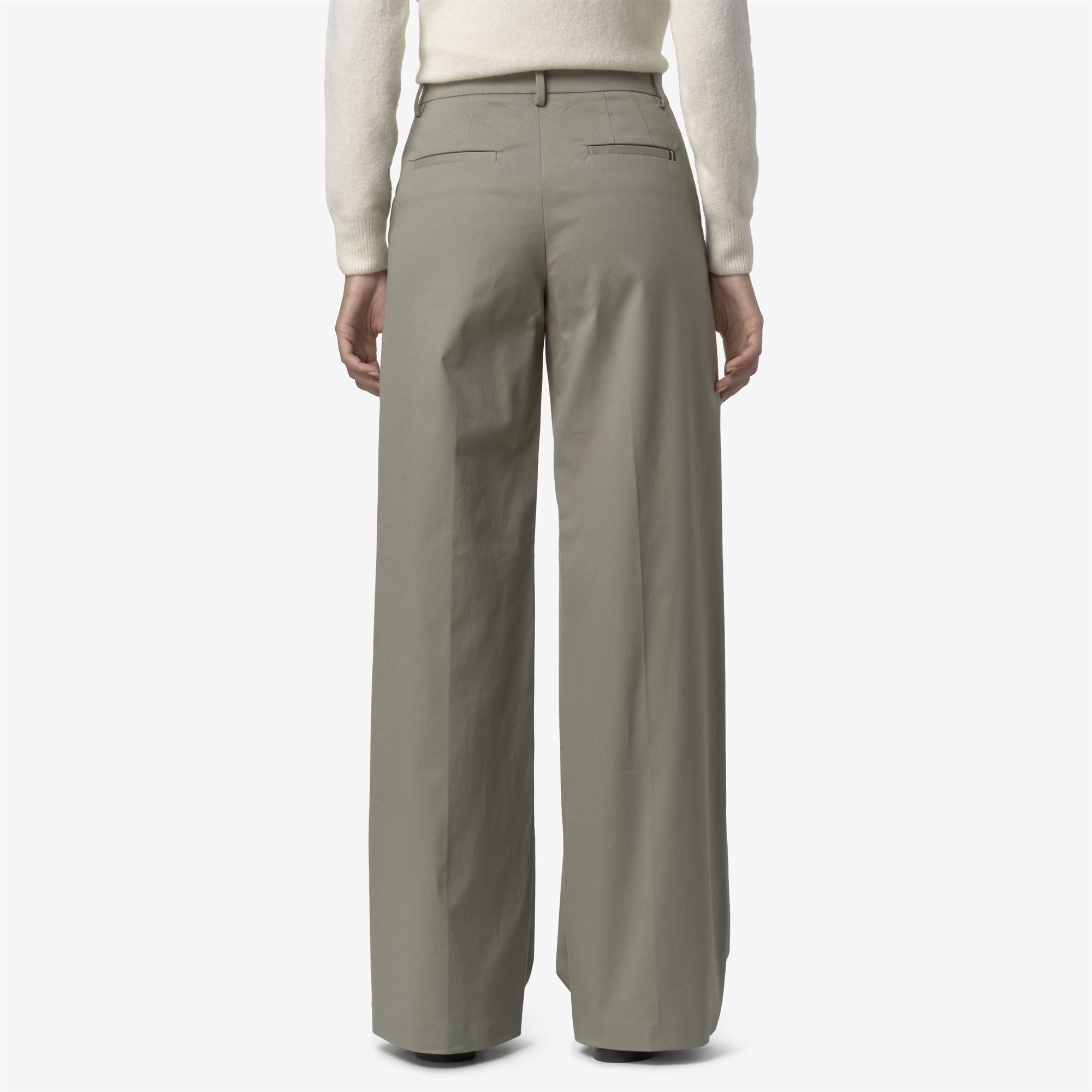 Pants Woman TYANNE TWILL TECH PEACH CHINO GREEN OAK