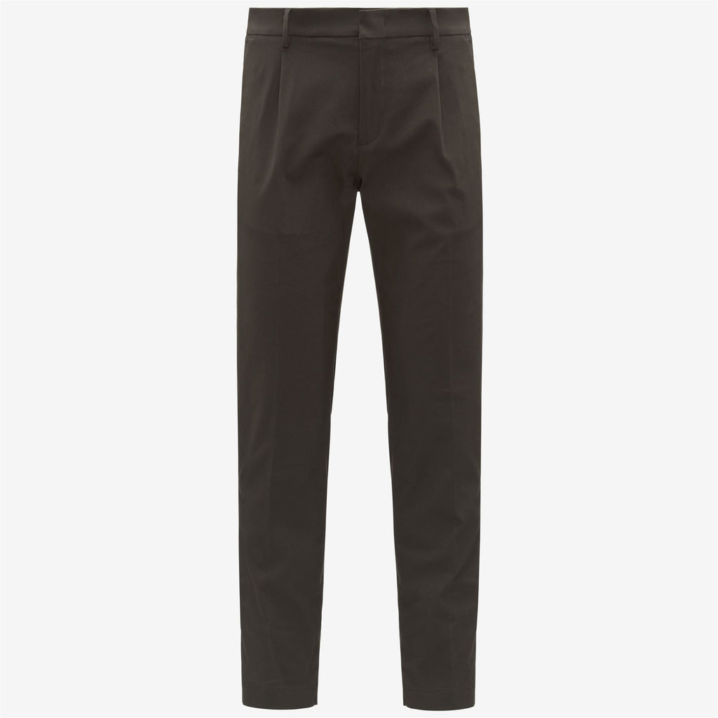 Pants_MAN_AILTON TWILL TECH PEACH_Chino_Black Olive - Commercial 1