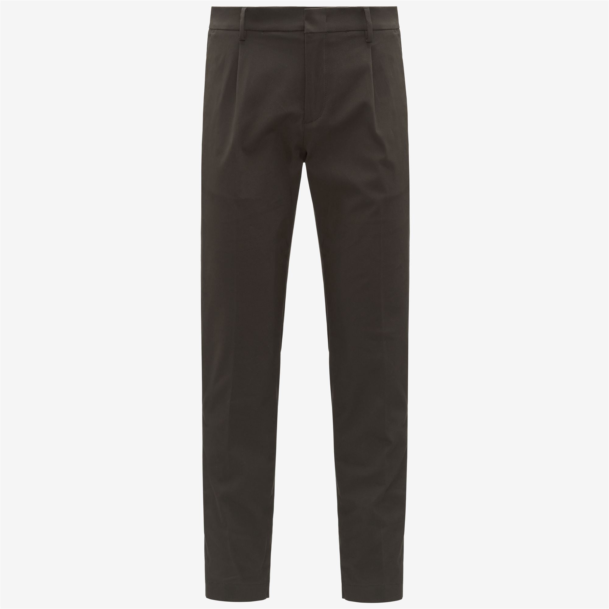 Pants_MAN_AILTON TWILL TECH PEACH_Chino_Black Olive - Commercial 1