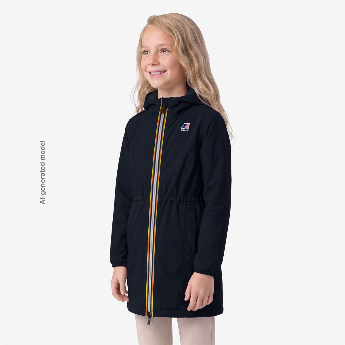 Jackets_GIRL_P.  DELIA WARM_3/4 Length_Blue Depth - Commercial 5