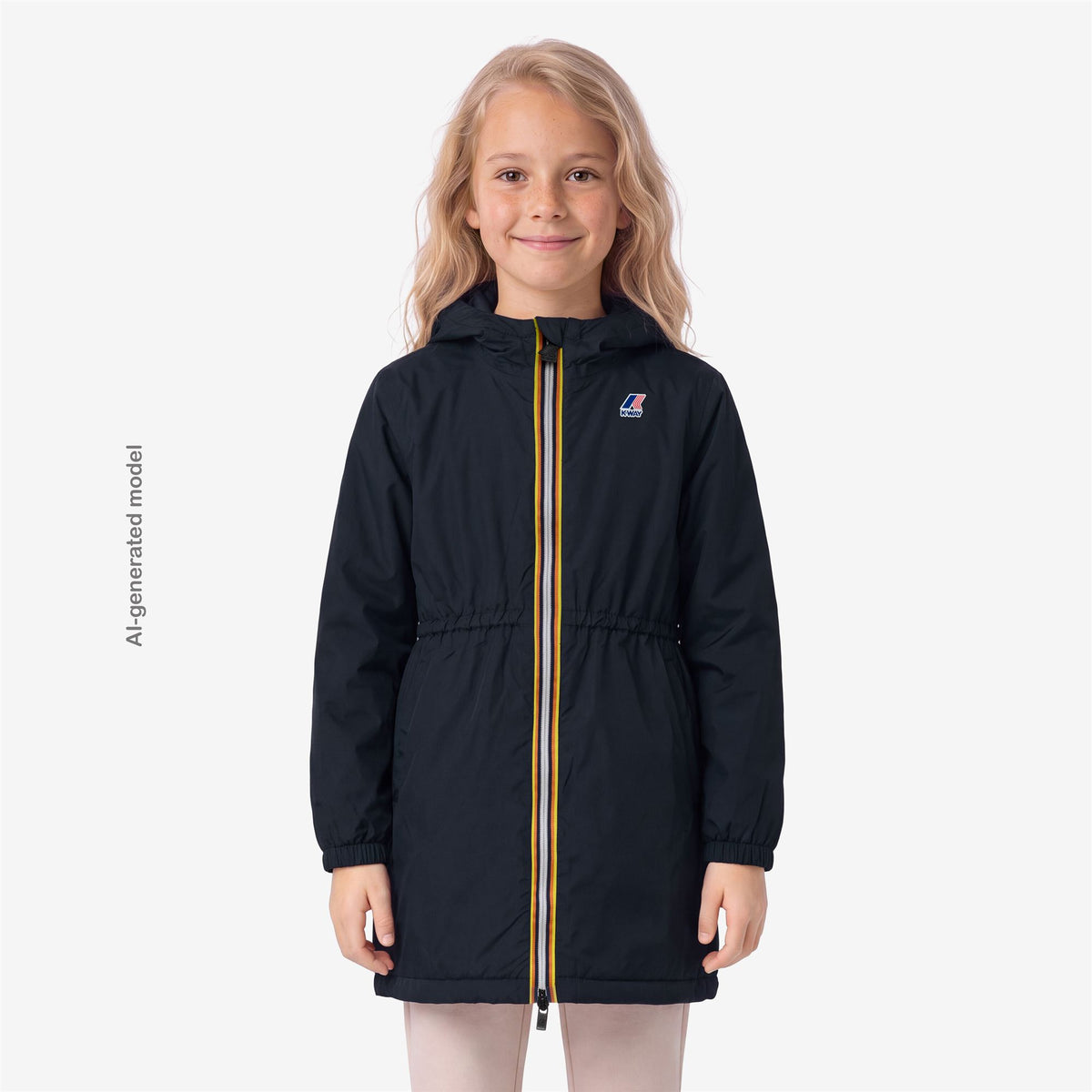Jackets_GIRL_P.  DELIA WARM_3/4 Length_Blue Depth - Commercial 4