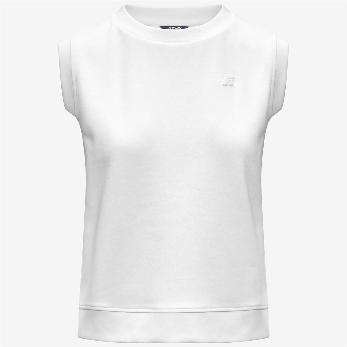 T-Shirts & Top_Woman_LONJELLE INTERLOCK_T-Shirt_White - White - Commercial 1