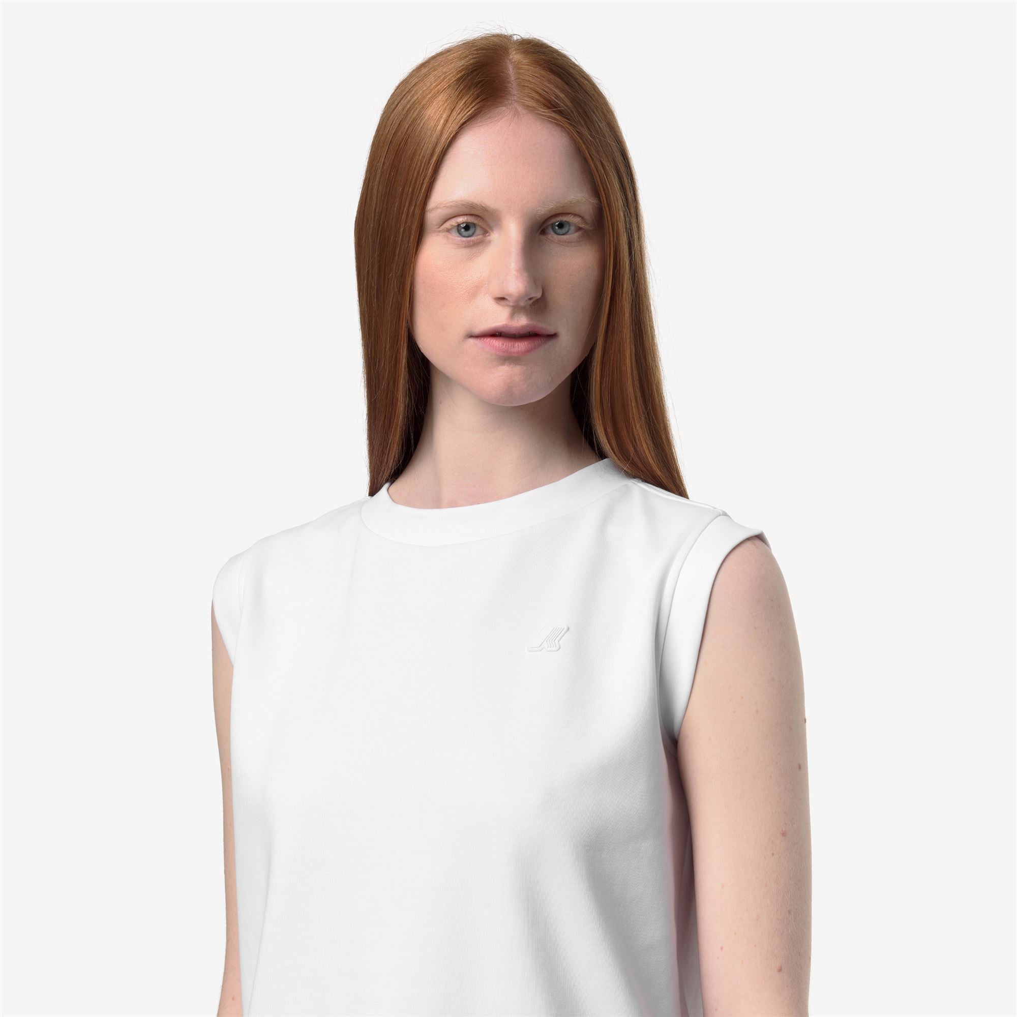 T-Shirts & Top_Woman_LONJELLE INTERLOCK_T-Shirt_White - White - Commercial 7