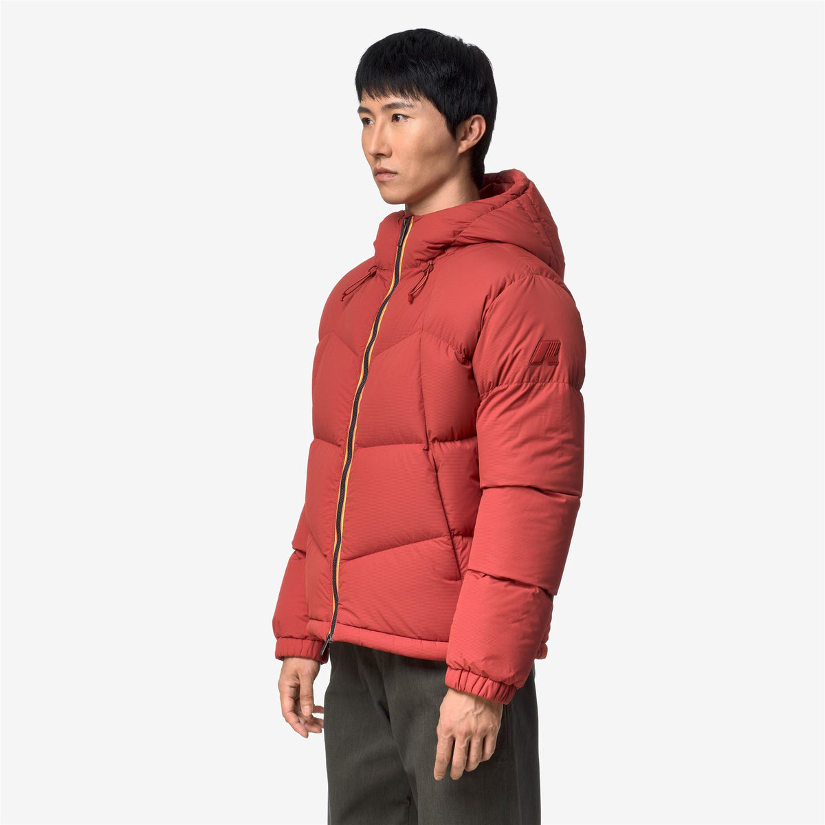 Jackets_Man_QUILL FANCY NYLON_Short_Red Dk Chili - Commercial 5