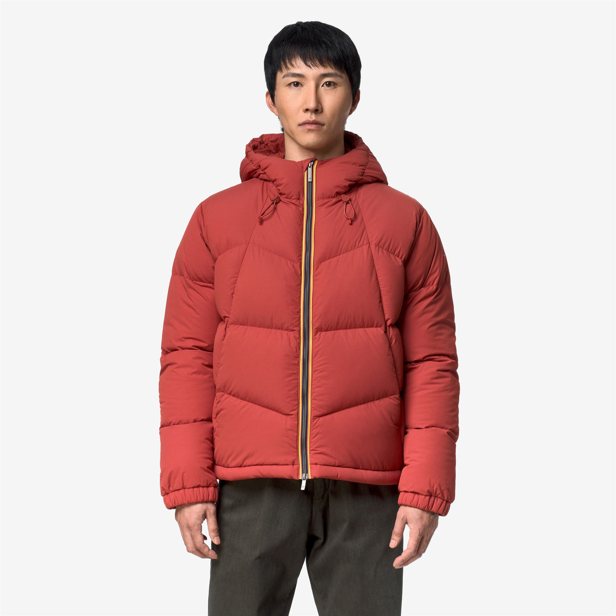 Jackets_Man_QUILL FANCY NYLON_Short_Red Dk Chili - Commercial 4