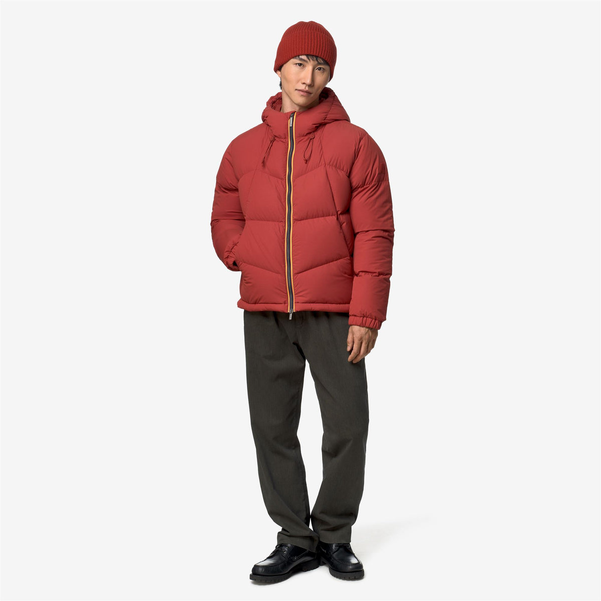 Jackets_Man_QUILL FANCY NYLON_Short_Red Dk Chili - Commercial 7
