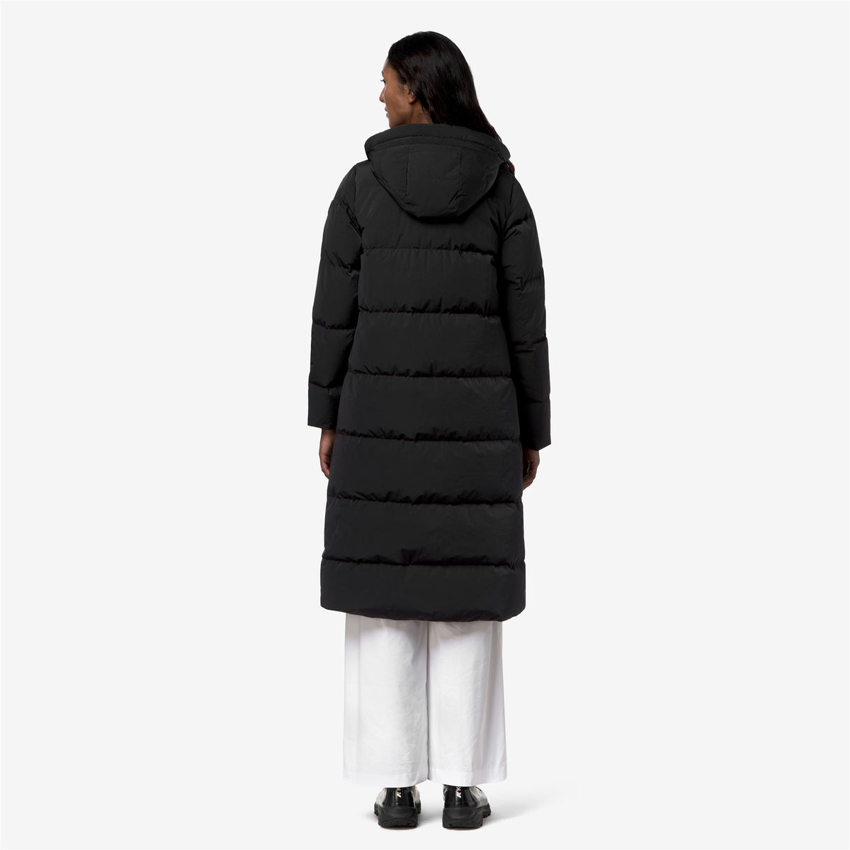 Jackets_Woman_DINA SHINY NYLON FUR_Long_Black Greyish - Commercial 6