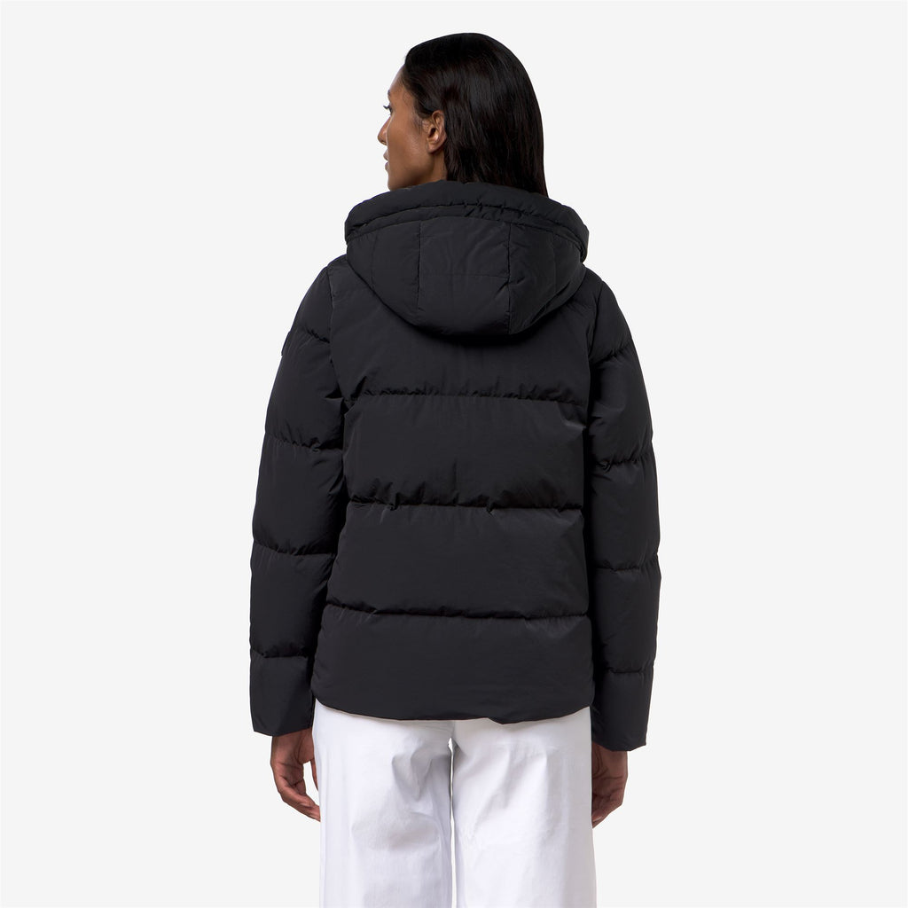 Jackets_Woman_DONNA SHINY NYLON FUR_Short_Black Greyish - Commercial 6