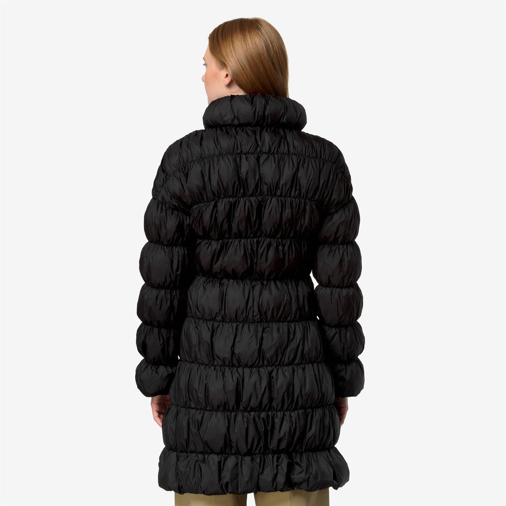 Jackets_Woman_JIN MAXI RUFFLES_Long_Black Greyish - Commercial 6