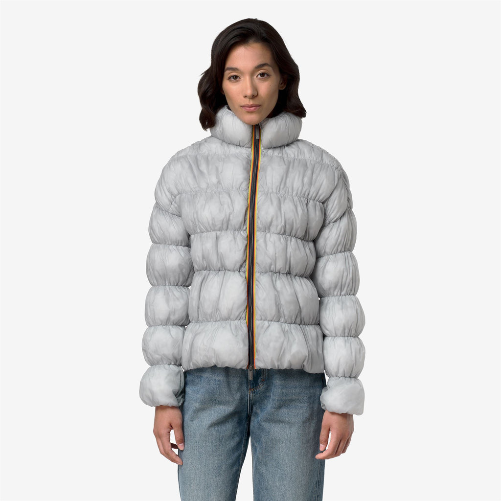 Jackets_Woman_FRAYN MAXI RUFFLES_Short_Grey Ash - Commercial 4