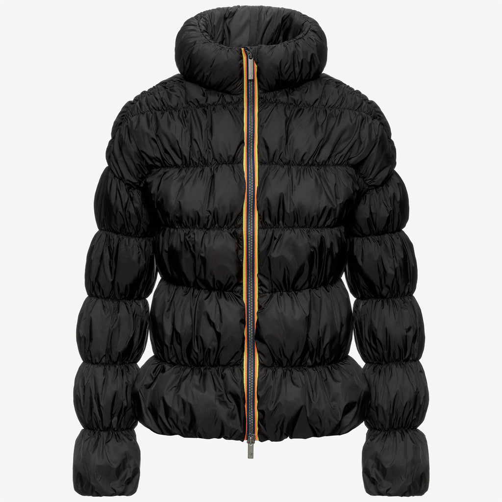 Jackets_Woman_FRAYN MAXI RUFFLES_Short_Black Greyish - Commercial 1