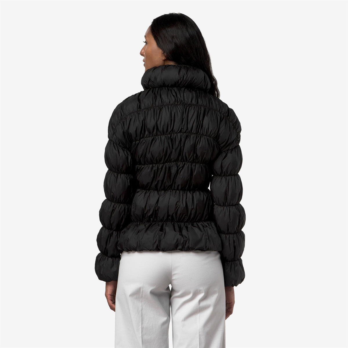 Jackets_Woman_FRAYN MAXI RUFFLES_Short_Black Greyish - Commercial 6