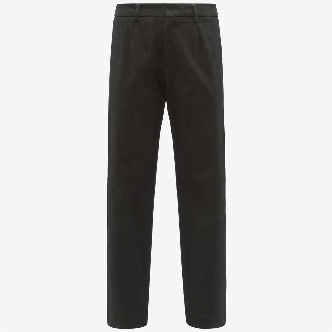 Green black Men's Stretch Denim-Like Chino Pants 01