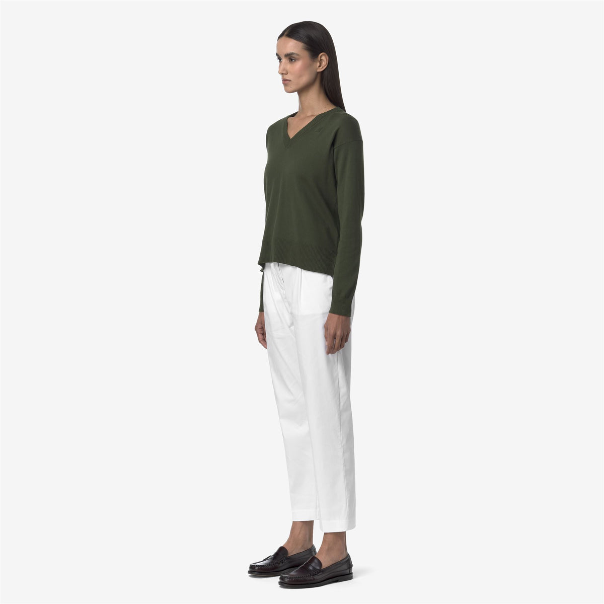Pants_WOMAN_EYRE TWILL TECH_Chino_White - Commercial 5