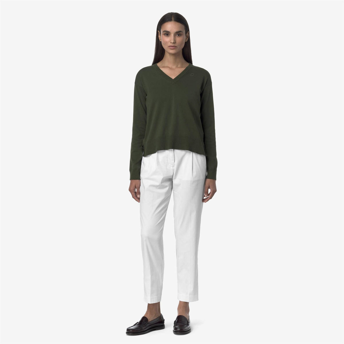 Pants_WOMAN_EYRE TWILL TECH_Chino_White - Commercial 4