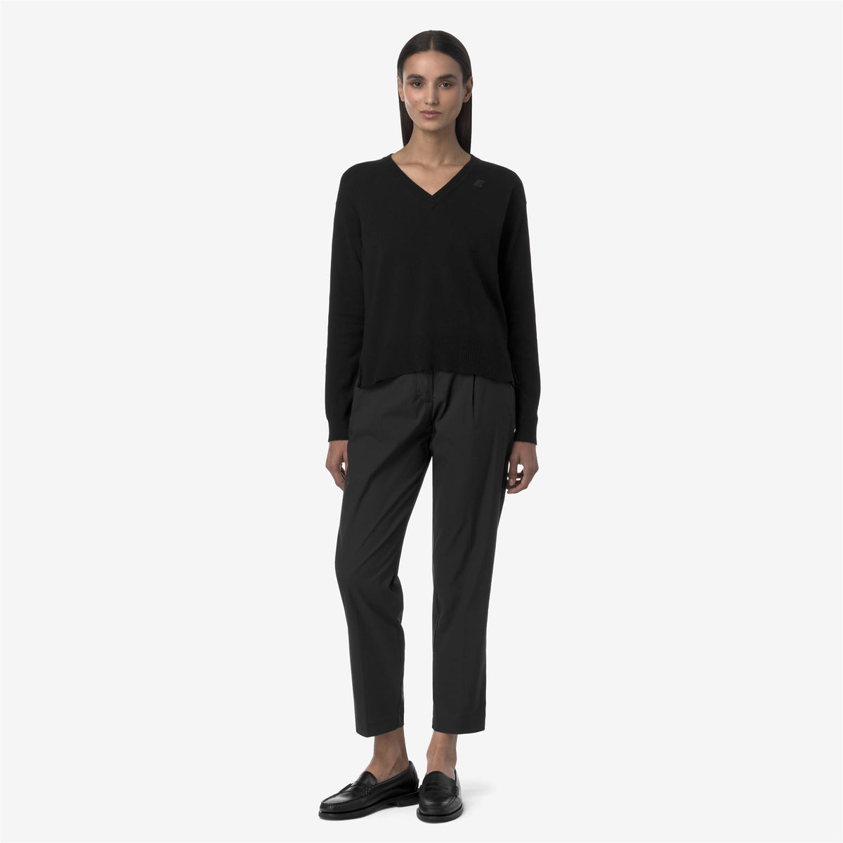 Pants_WOMAN_EYRE TWILL TECH_Chino_Black Pure - Commercial 4