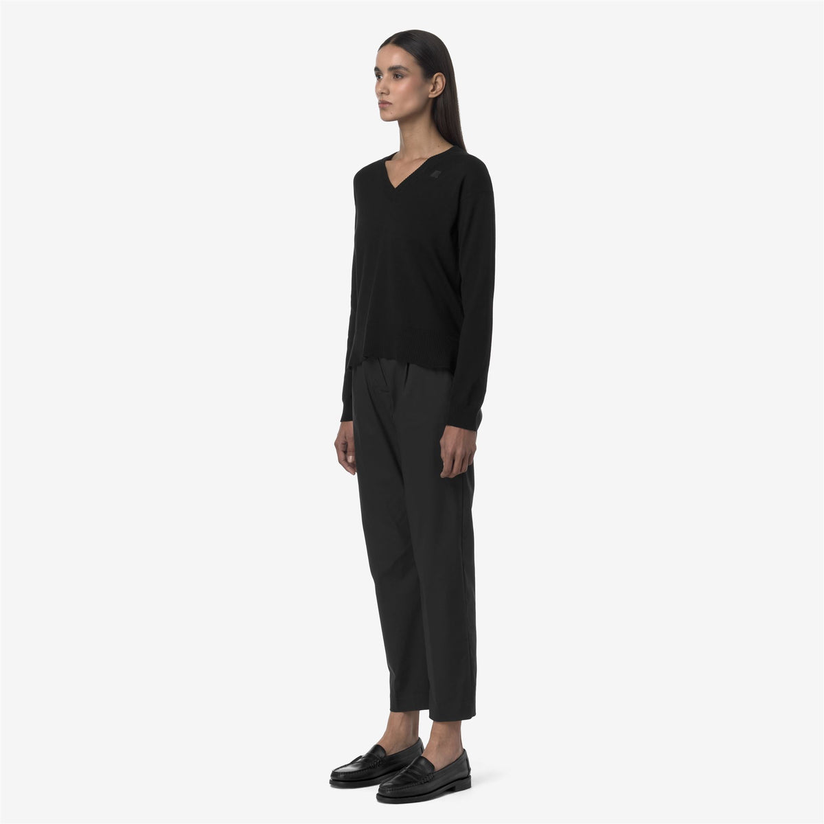 Pants_WOMAN_EYRE TWILL TECH_Chino_Black Pure - Commercial 5