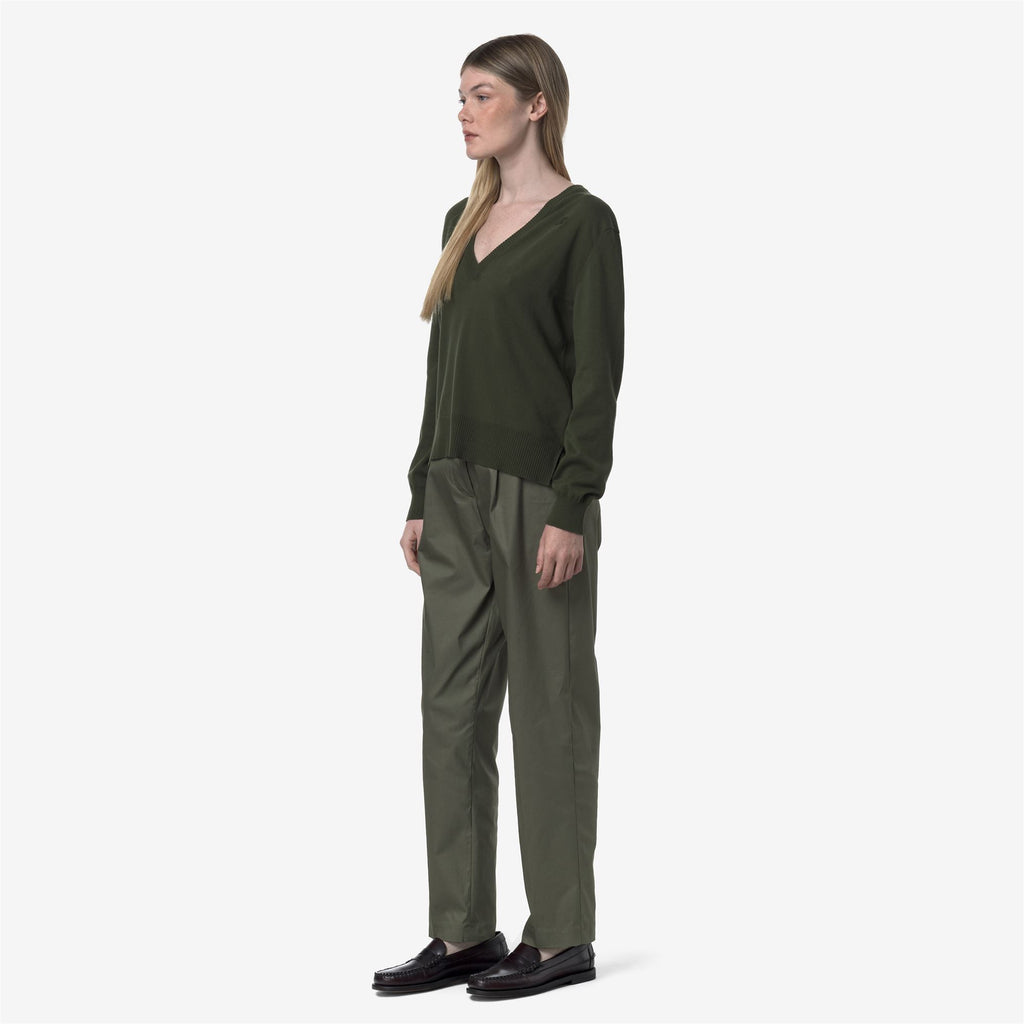 Pants_WOMAN_EYRE TWILL TECH_Chino_Green Lichen - Commercial 5
