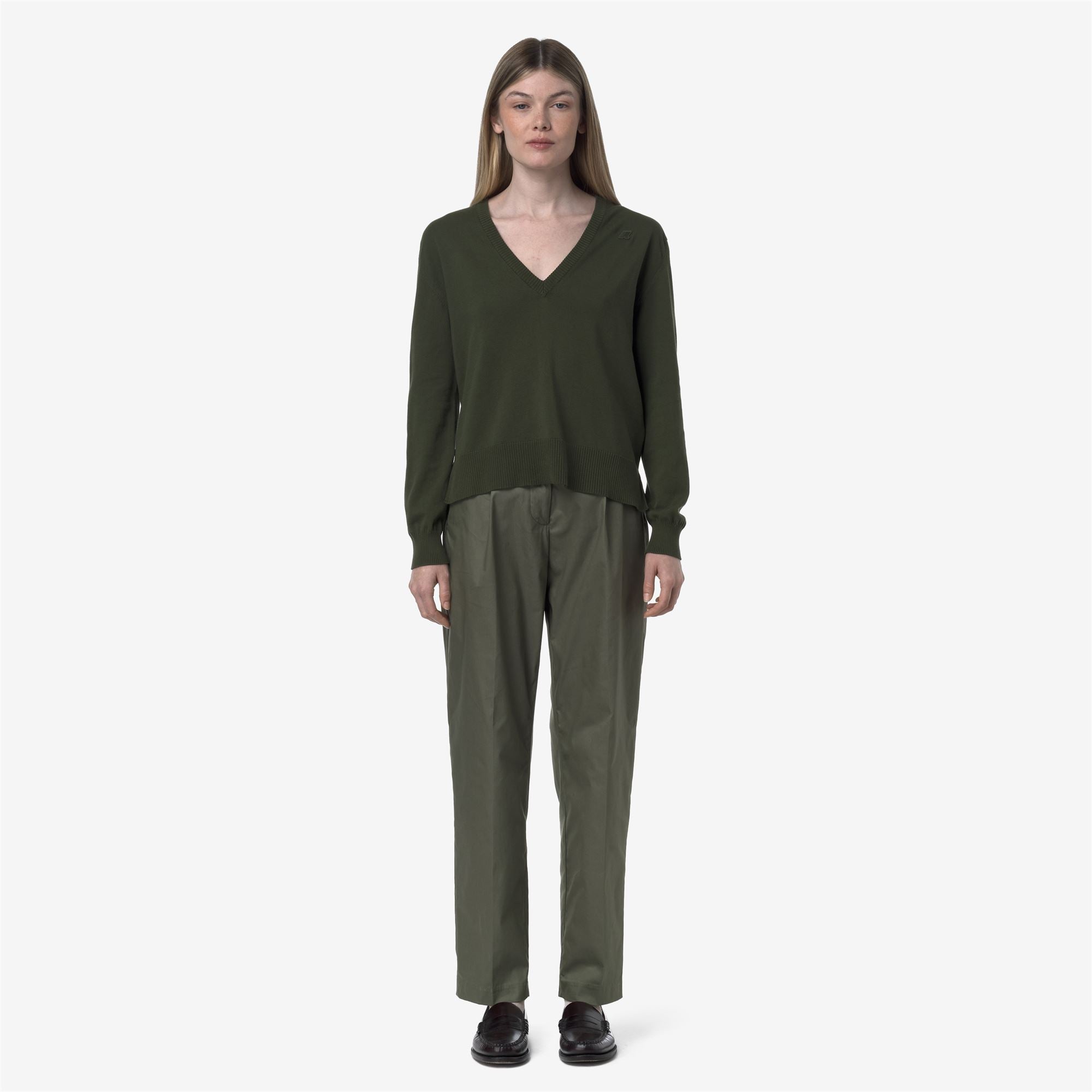 Pants_WOMAN_EYRE TWILL TECH_Chino_Green Lichen - Commercial 4