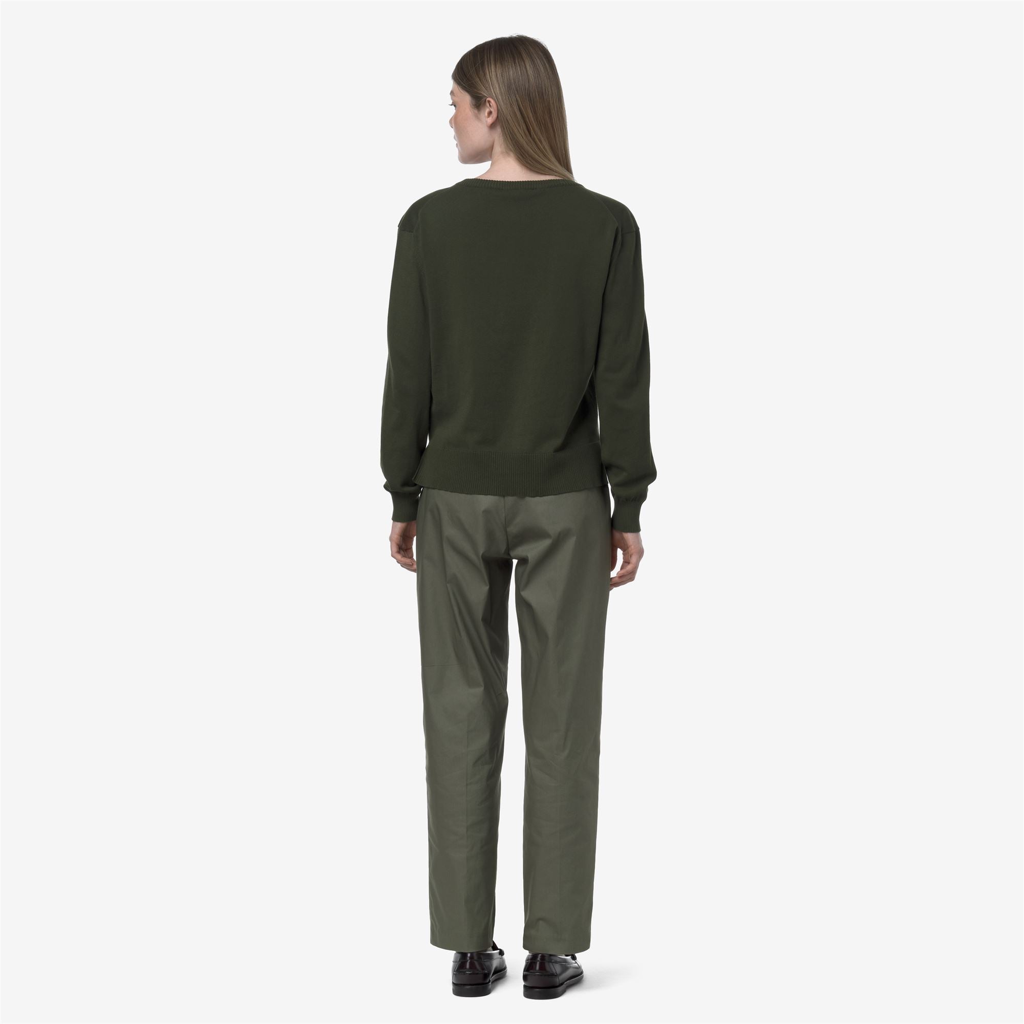 Pants_WOMAN_EYRE TWILL TECH_Chino_Green Lichen - Commercial 6