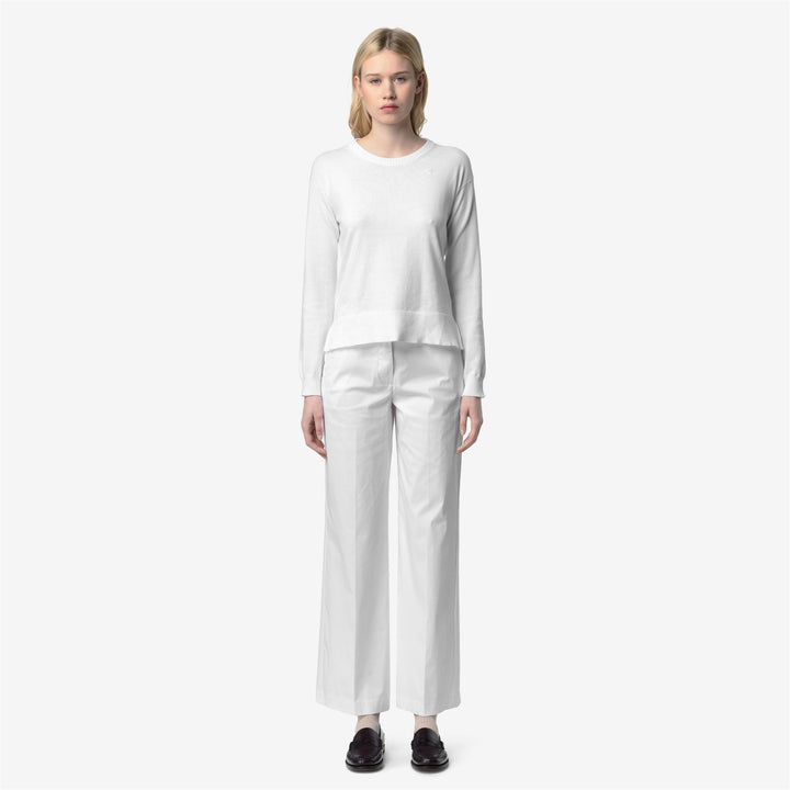 Grey White Women's Chino Pants for City Wear with Stretch Fit 3