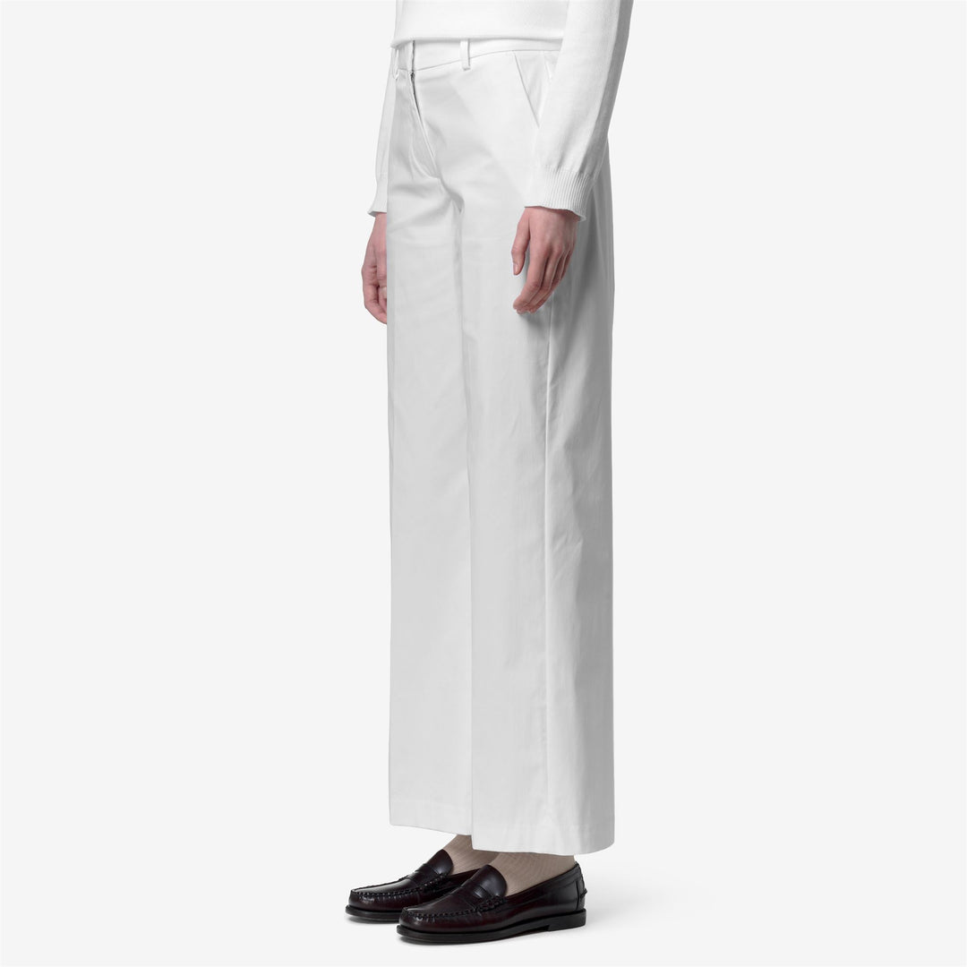Grey White Women's Chino Pants for City Wear with Stretch Fit main