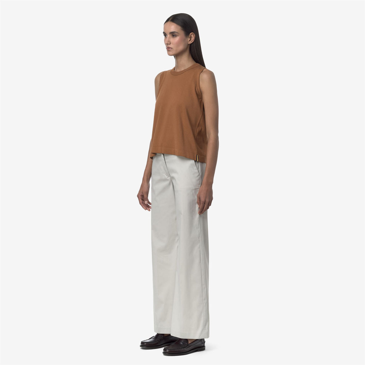 Pants_WOMAN_TYA TWILL TECH_Chino_BEIGE LT - Commercial 5