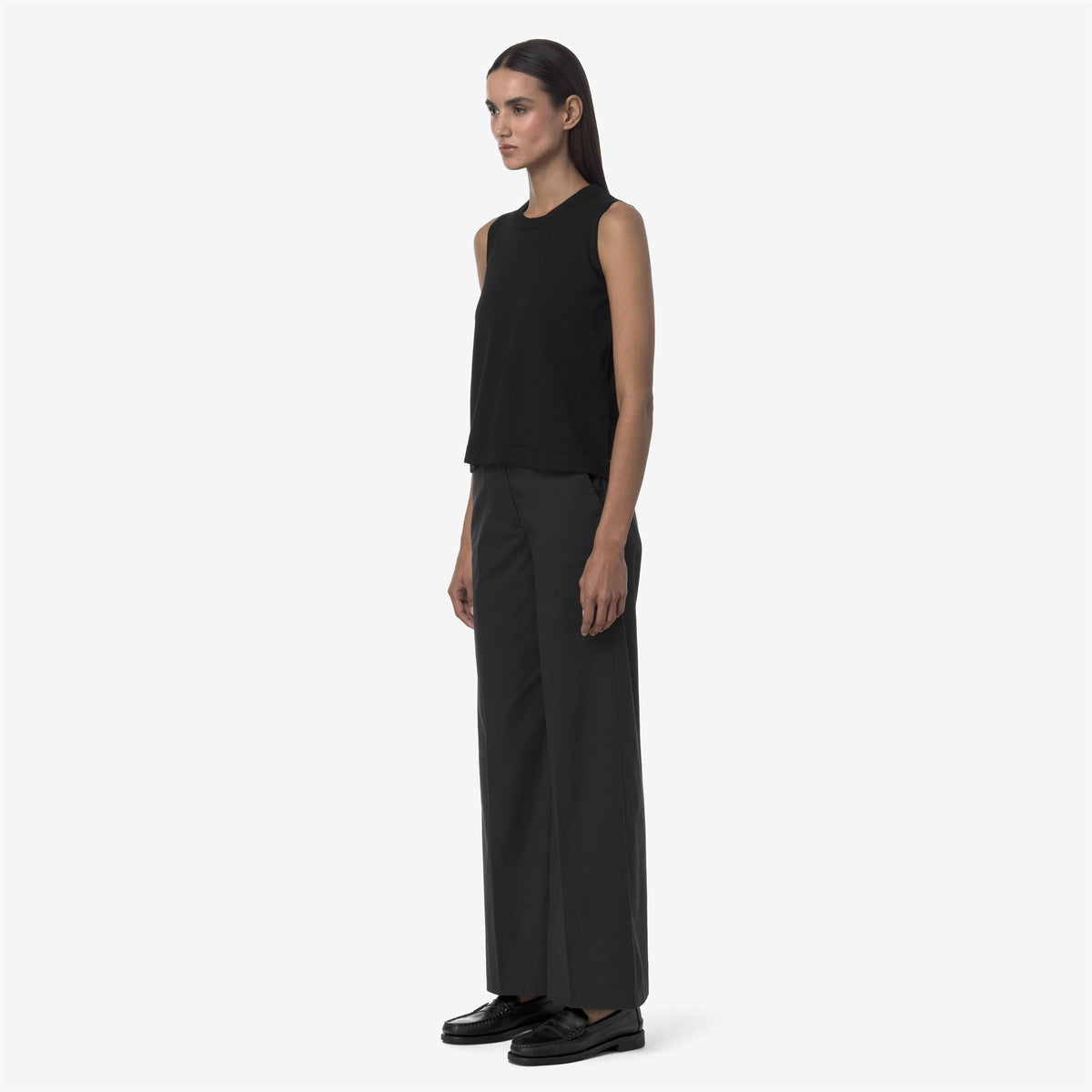 Pants_WOMAN_TYA TWILL TECH_Chino_Black Pure - Commercial 5