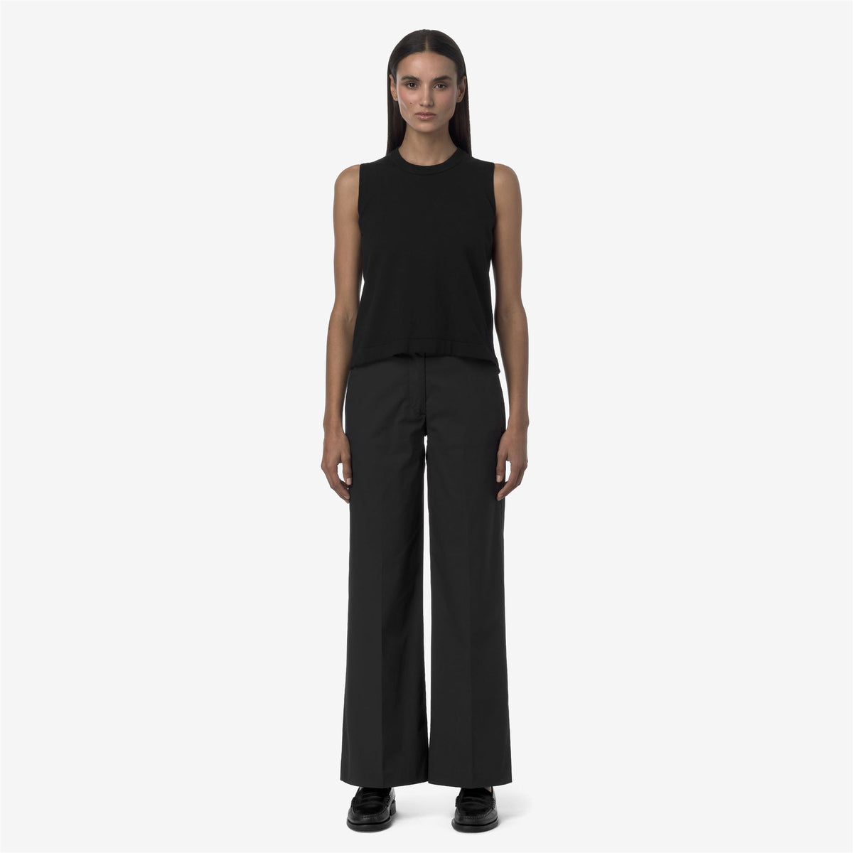 Pants_WOMAN_TYA TWILL TECH_Chino_Black Pure - Commercial 4